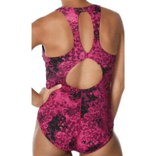 Women's Printed Aquafitness One-Piece Swimsuit
