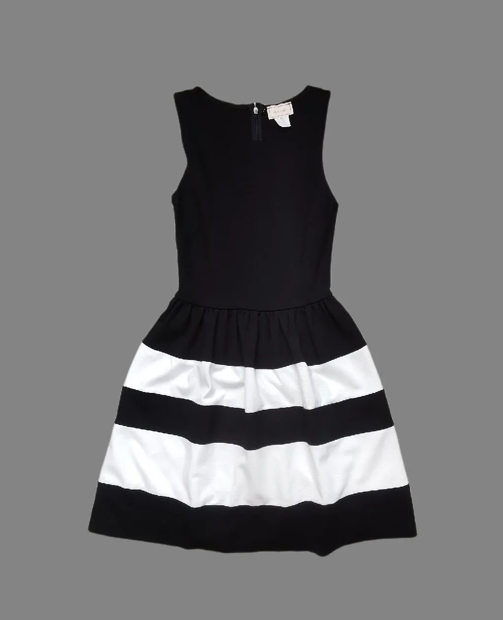 WOMENS SIZE XS or TEEN GIRL - LOVE...ADY, Black / White, Fit & Flare Dress EUC B46