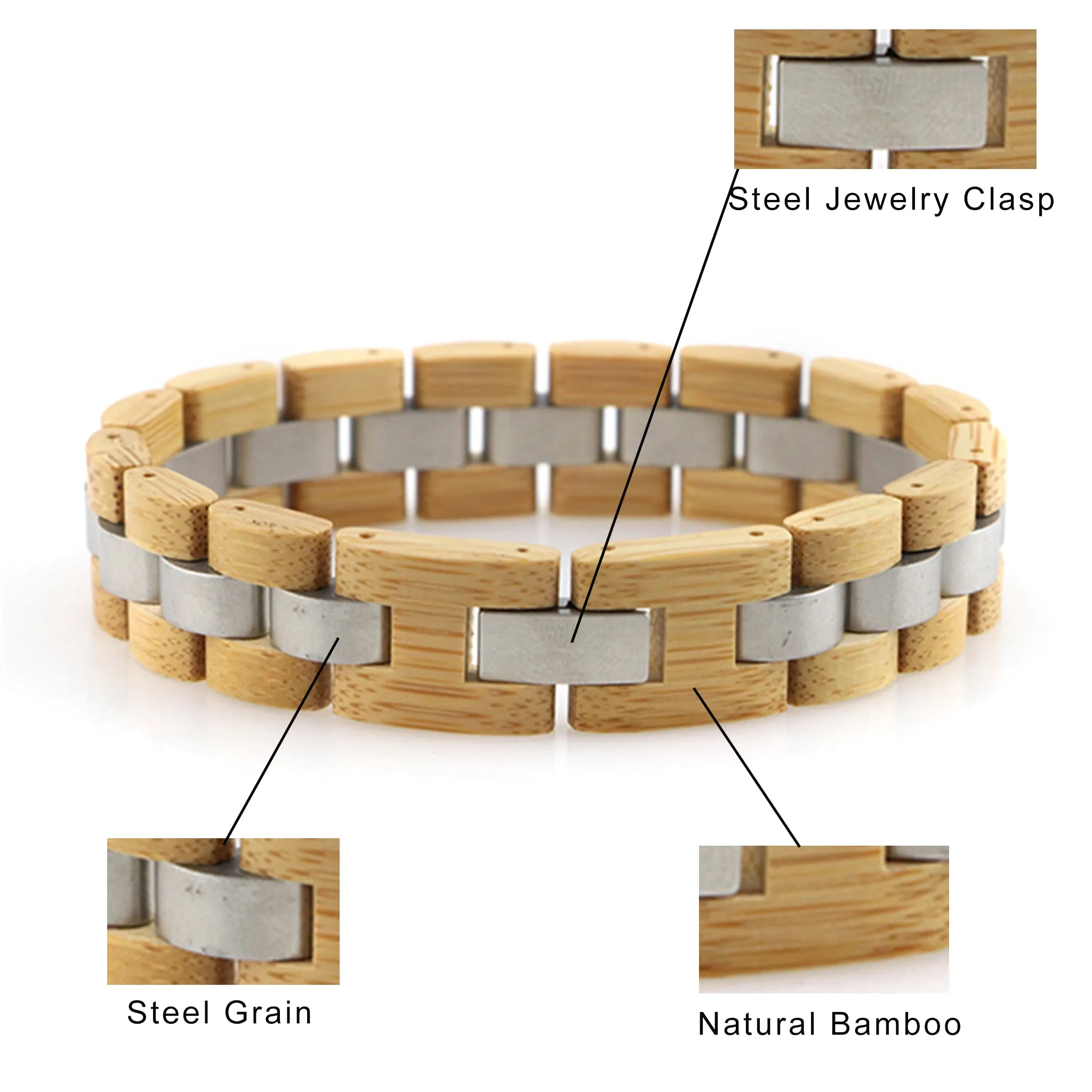 Wood & Steel Bracelet