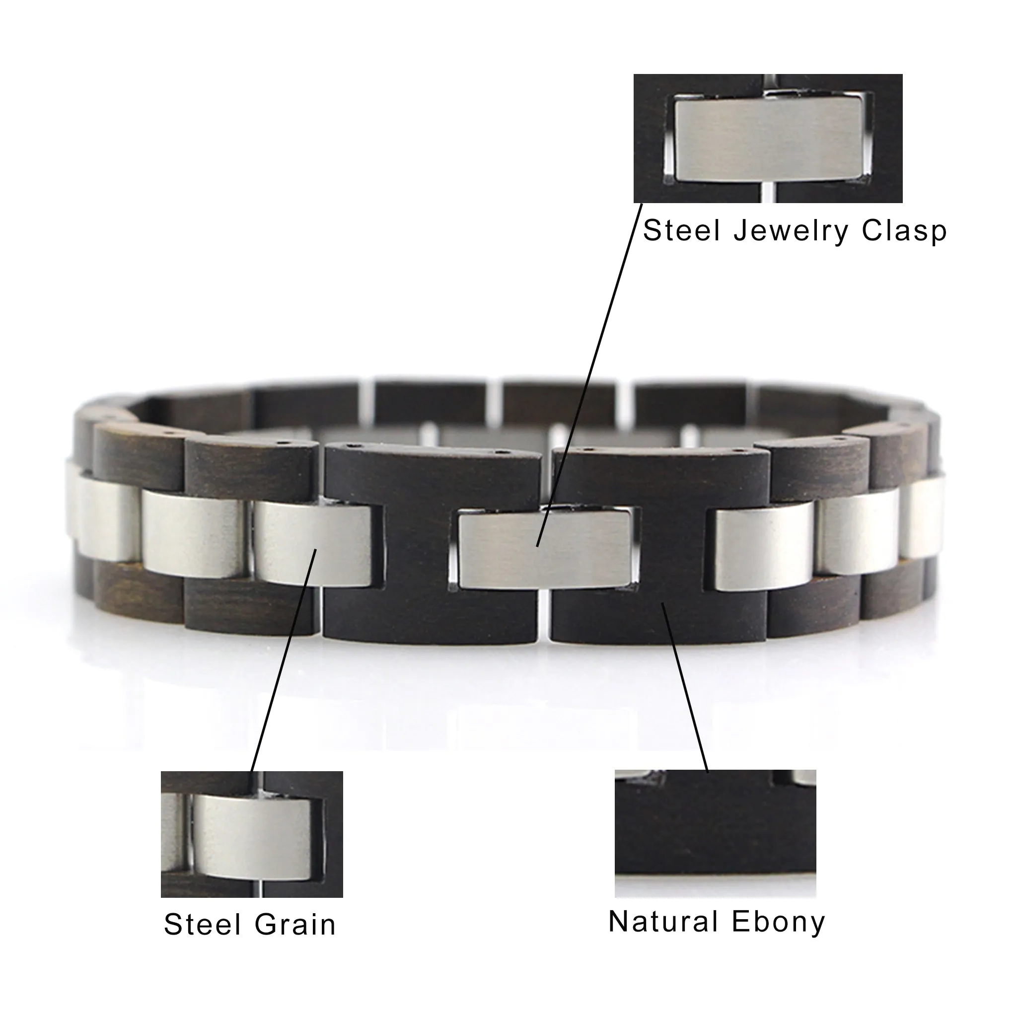 Wood & Steel Bracelet
