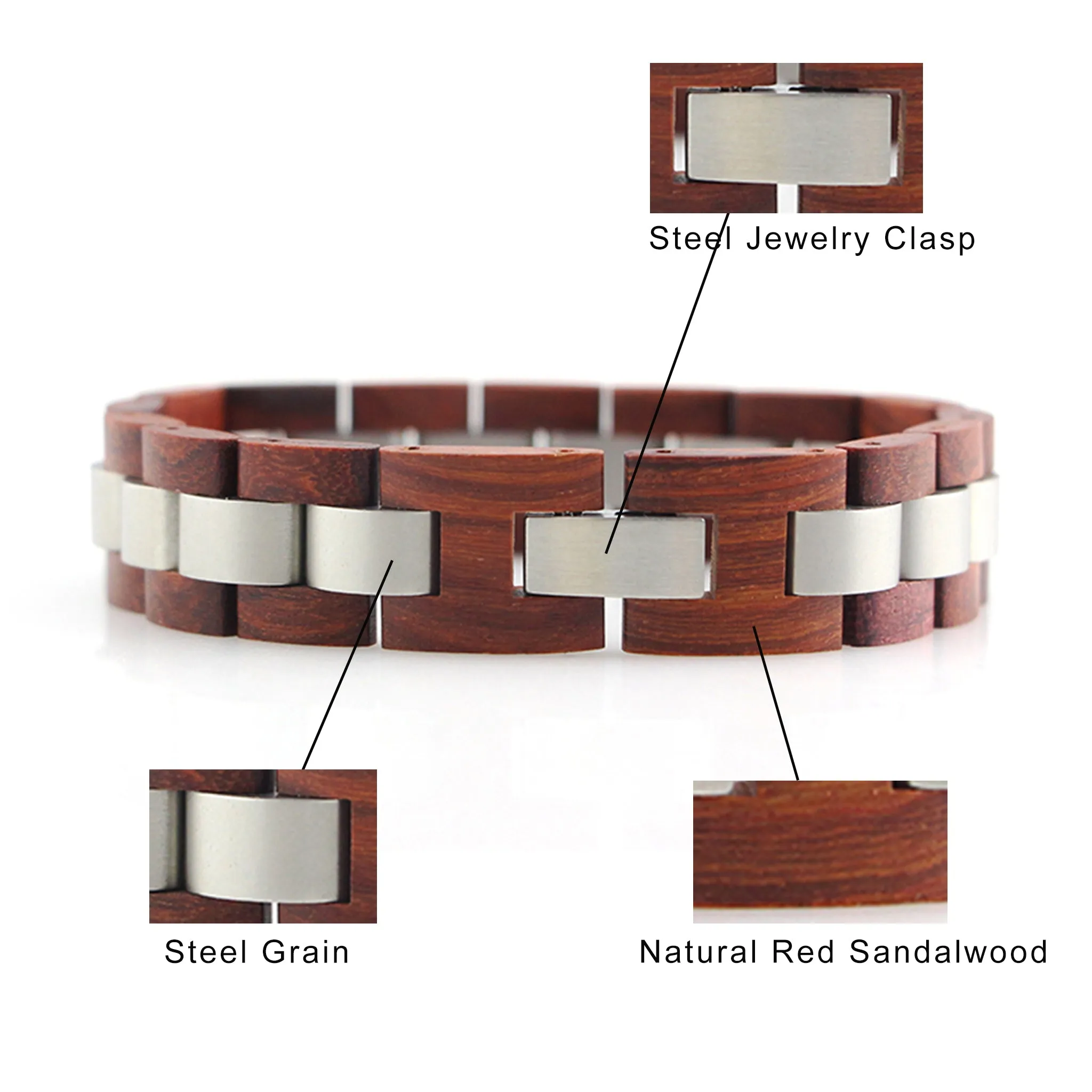 Wood & Steel Bracelet
