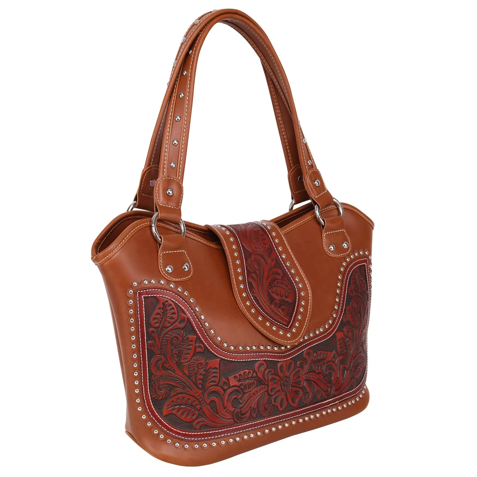 WRLG-8005 Montana West Tooling Concealed Carry Collection Handbag