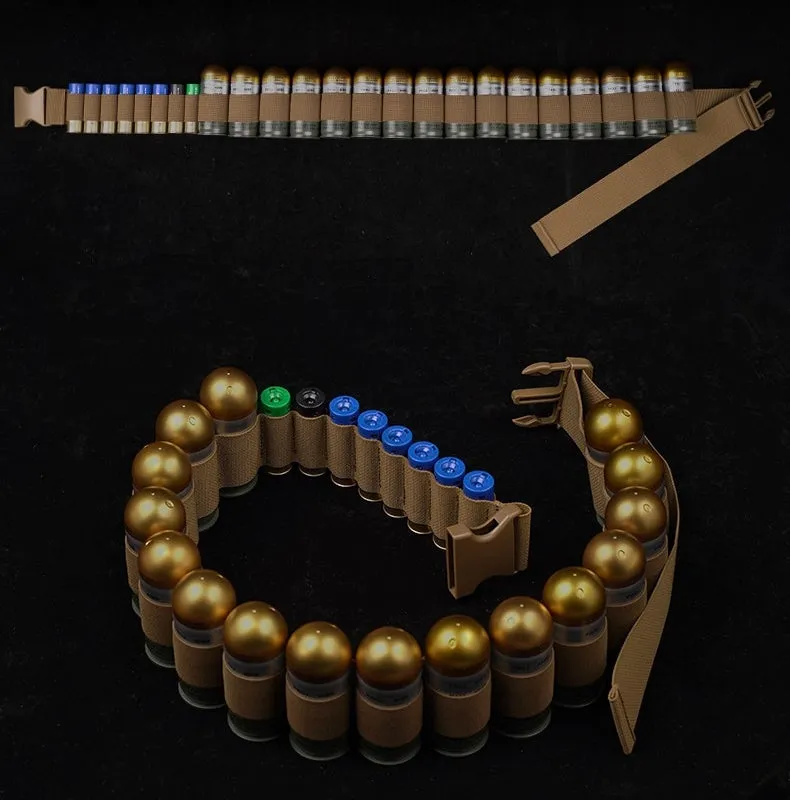 WST Bandolier Belt for 16 pcs 40mm Grenade Shell - Black