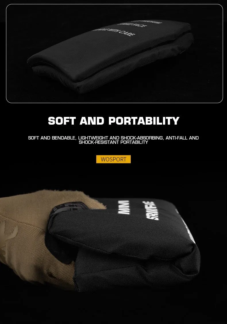 WST Foam Replica of SAPI Ballistic Inserts (2 pcs), Size S - Black