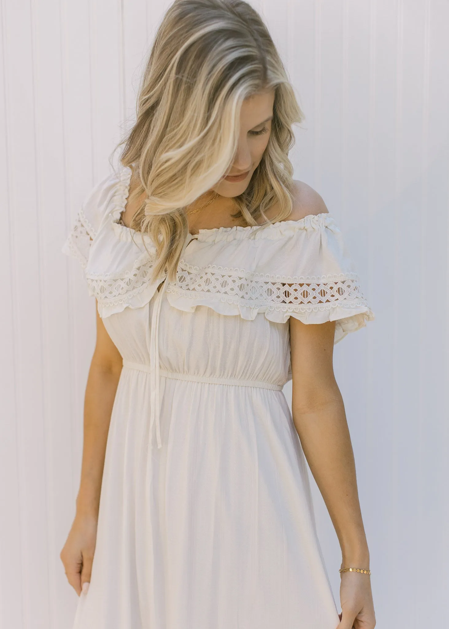 X Ivory Drama Dress
