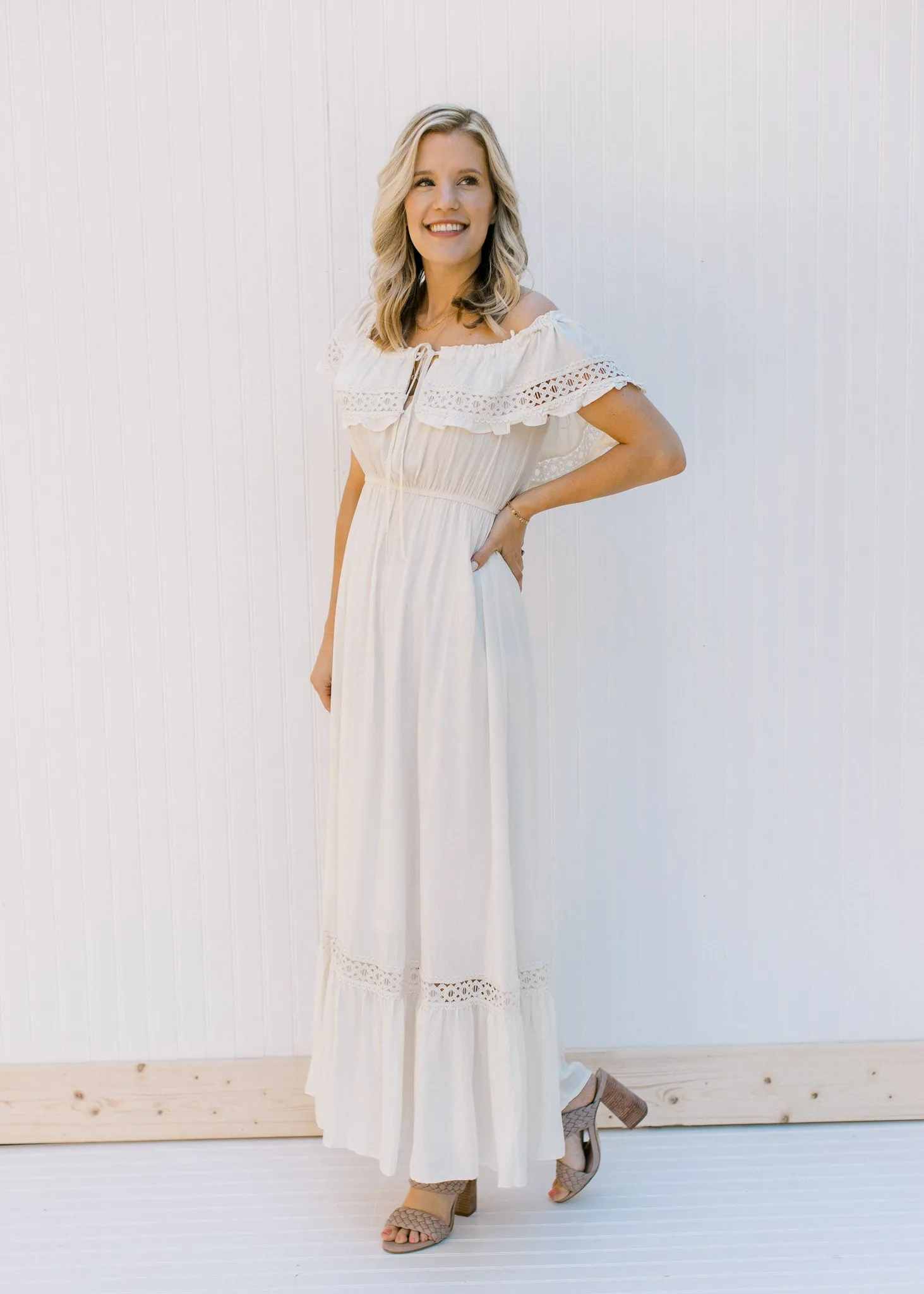 X Ivory Drama Dress