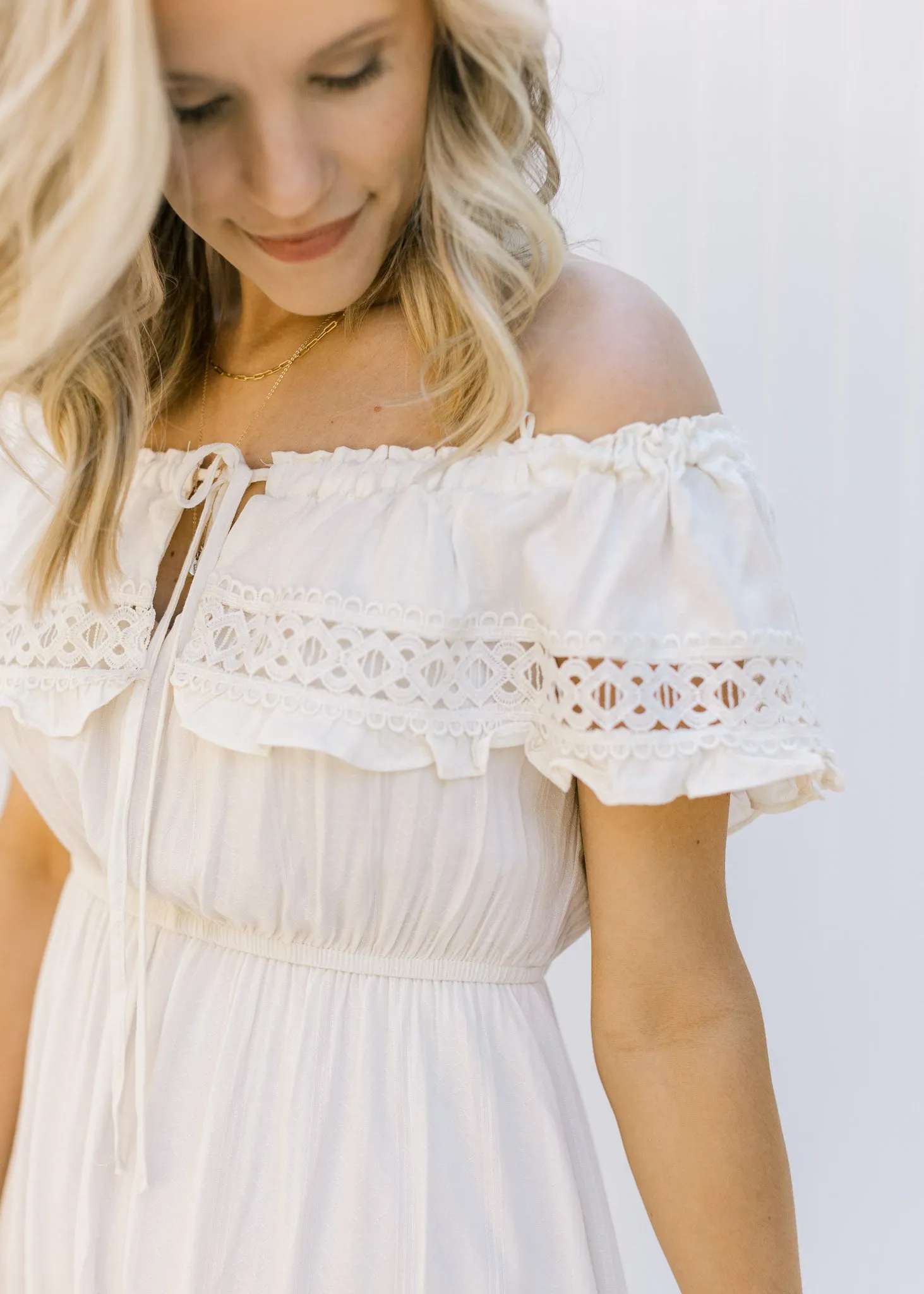 X Ivory Drama Dress