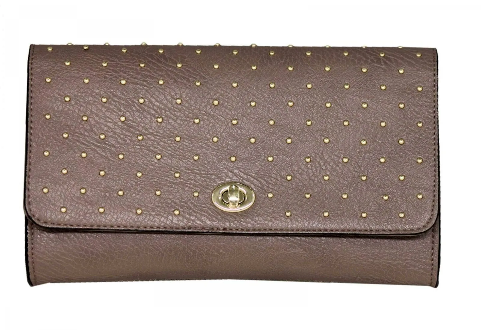 Xhilaration Women's Convertible Clutch Cross Body Textured Bag Purse Brown