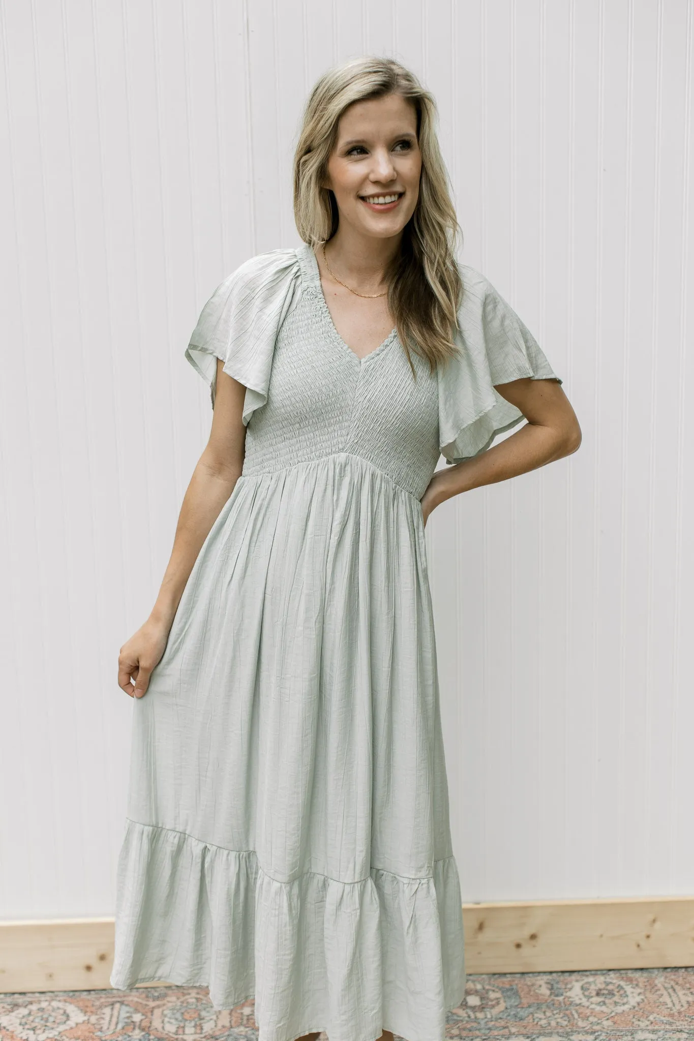 XZ Green Lily Maxi Dress